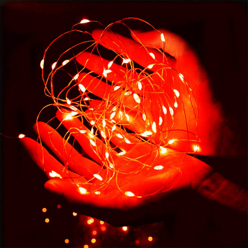 red fairy lights
